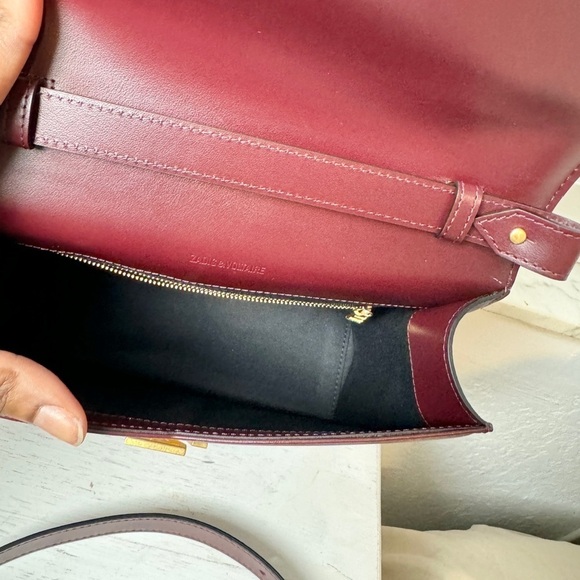 New ZADIG & VOLTAIRE Zv Initiale Le City in burgundy leather - Picture 8 of 8